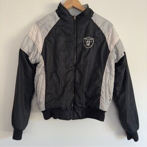 NFL Raiders Vintage Reversible puffer jacket Size: S